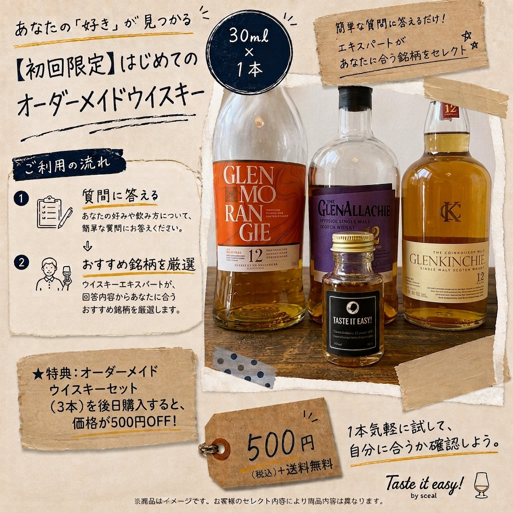 【初回限定】はじめてのオーダーメイドウイスキー|1本お試し