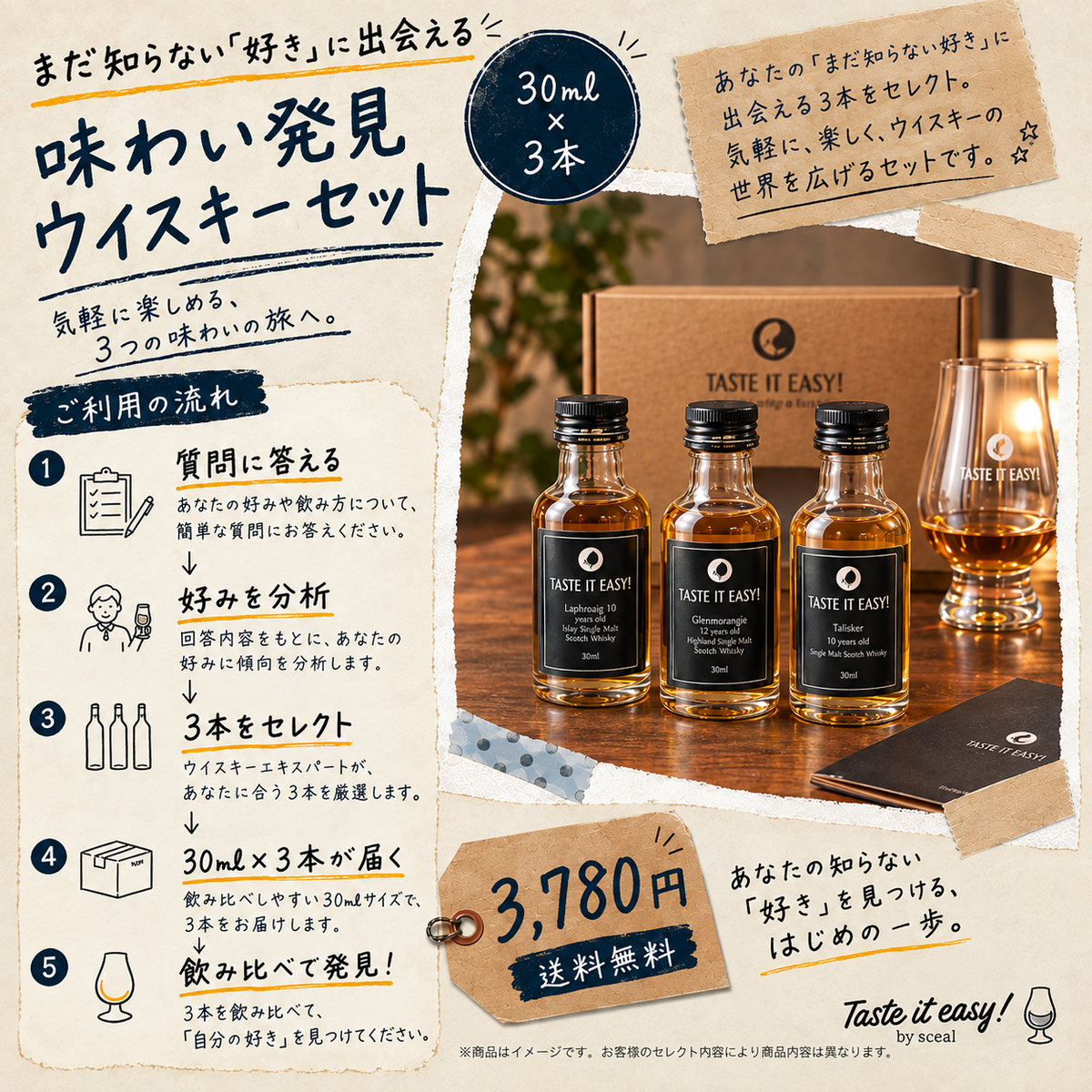 まだ知らない「好き」を探す｜味わい発見ウイスキーセット